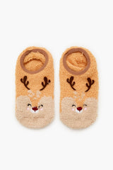 Plush Reindeer No-Show Socks | Forever 21 near me