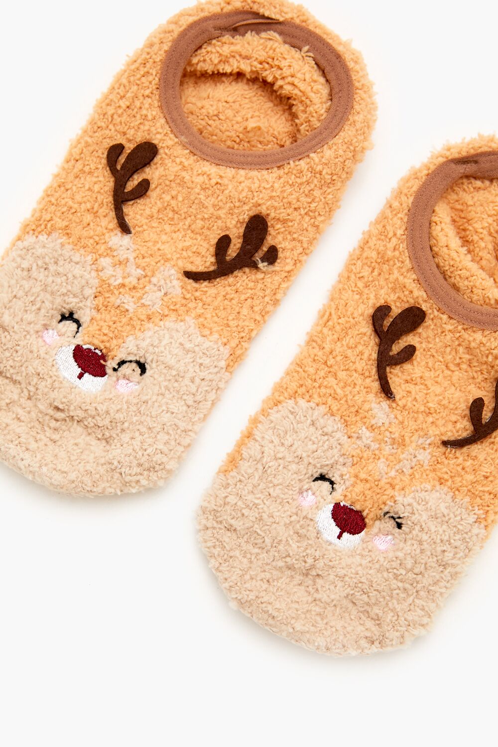Plush Reindeer No-Show Socks | Forever 21 near me