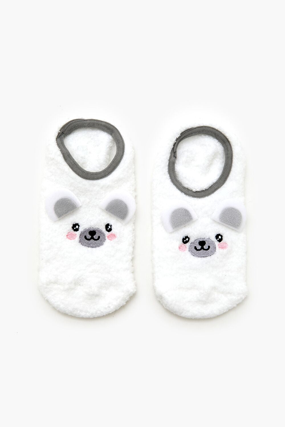 Plush Polar Bear No-Show Socks | Forever 21 sale
