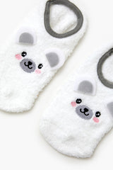 Plush Polar Bear No-Show Socks | Forever 21 sale