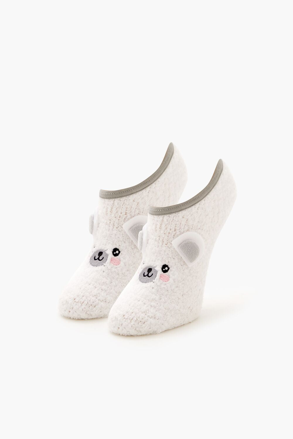 Plush Polar Bear No-Show Socks | Forever 21 sale