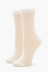 Pointelle Knit Crew Socks | Forever 21 US