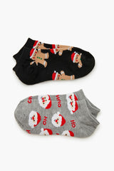 Gingerbread Man & Santa Ankle Socks Set - 2 pack | Forever 21 online