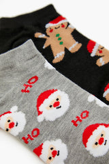 Gingerbread Man & Santa Ankle Socks Set - 2 pack | Forever 21 online