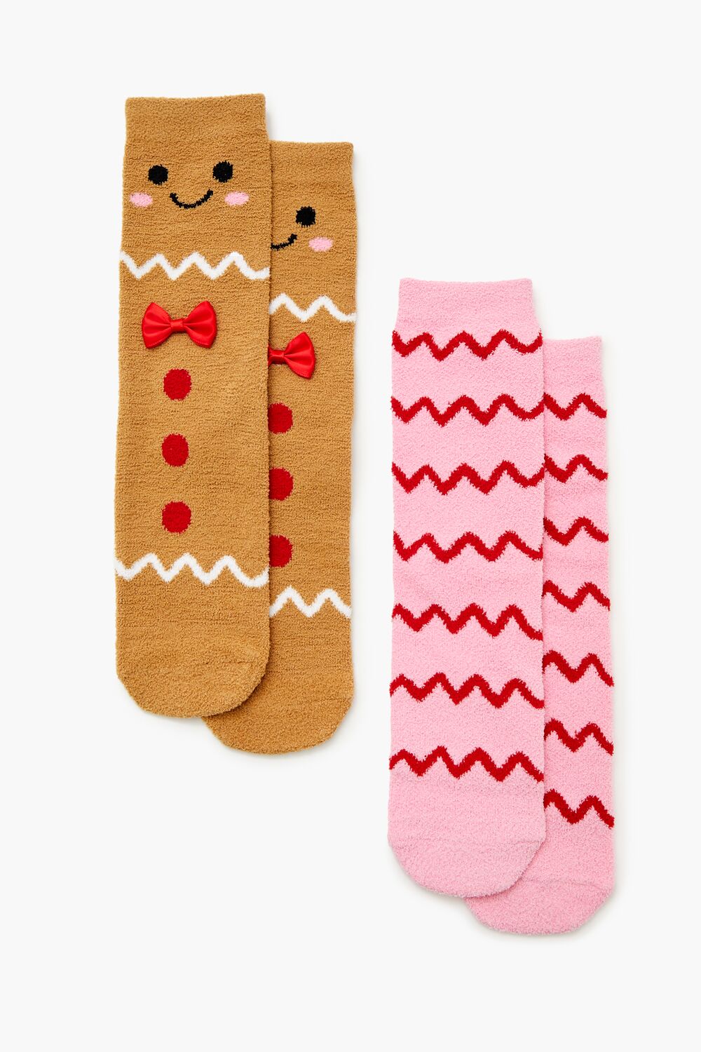 Gingerbread Man Crew Socks Set - 2 pack | Forever 21 on sale