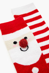 Santa Pom Pom Crew Socks Set - 2 pack | Forever 21 discount
