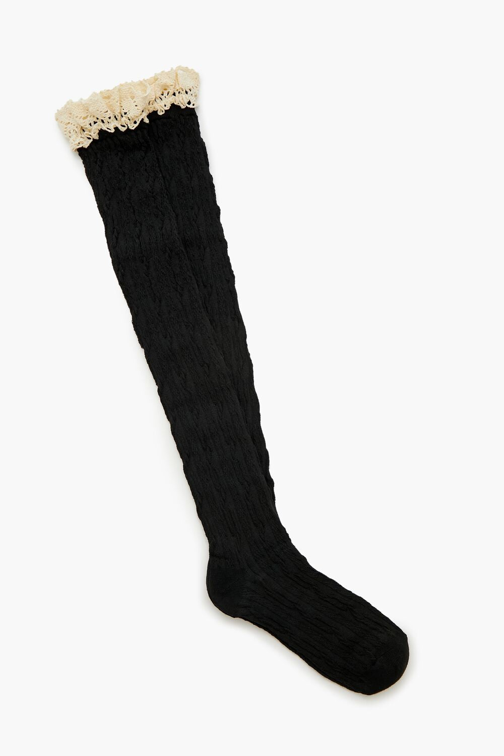 Crochet Lace Thigh-High Socks | Forever 21 online