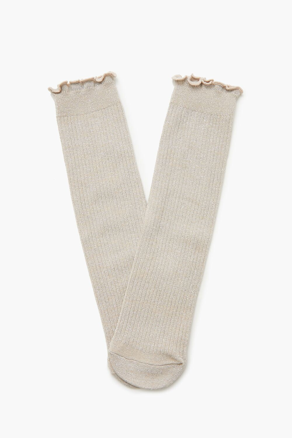 Ribbed Lettuce-Edge Crew Socks | Forever 21 near me