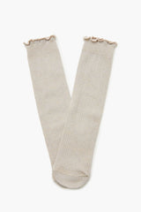 Ribbed Lettuce-Edge Crew Socks | Forever 21 near me