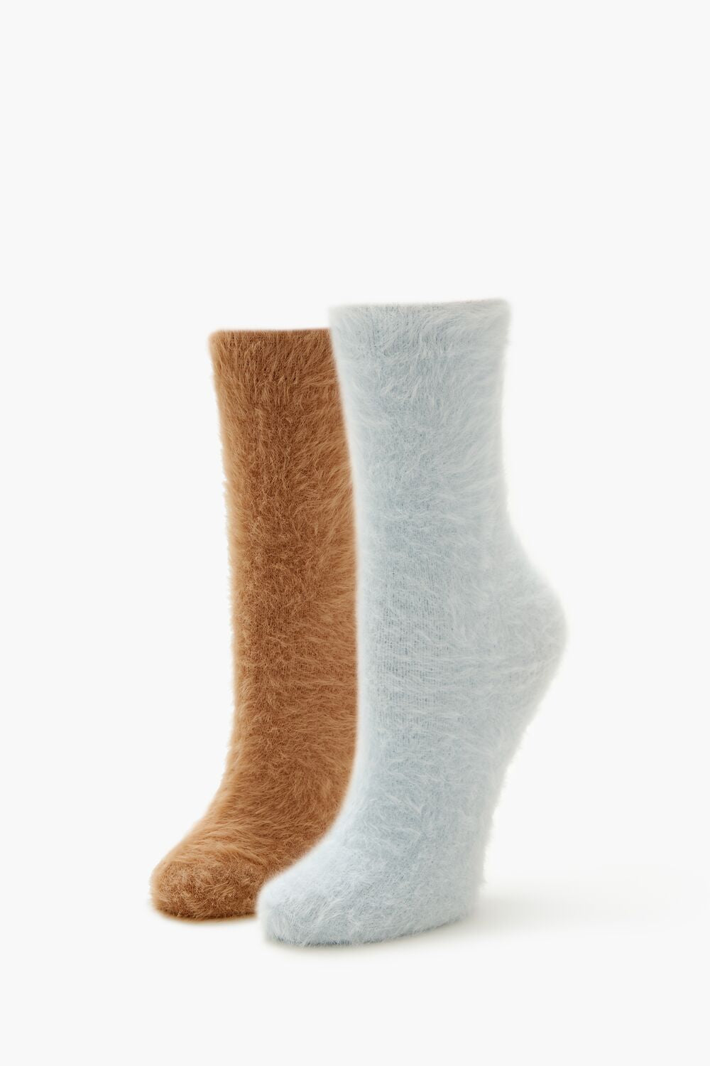 Fuzzy Knit Crew Socks - 2 pack | Forever 21 discount