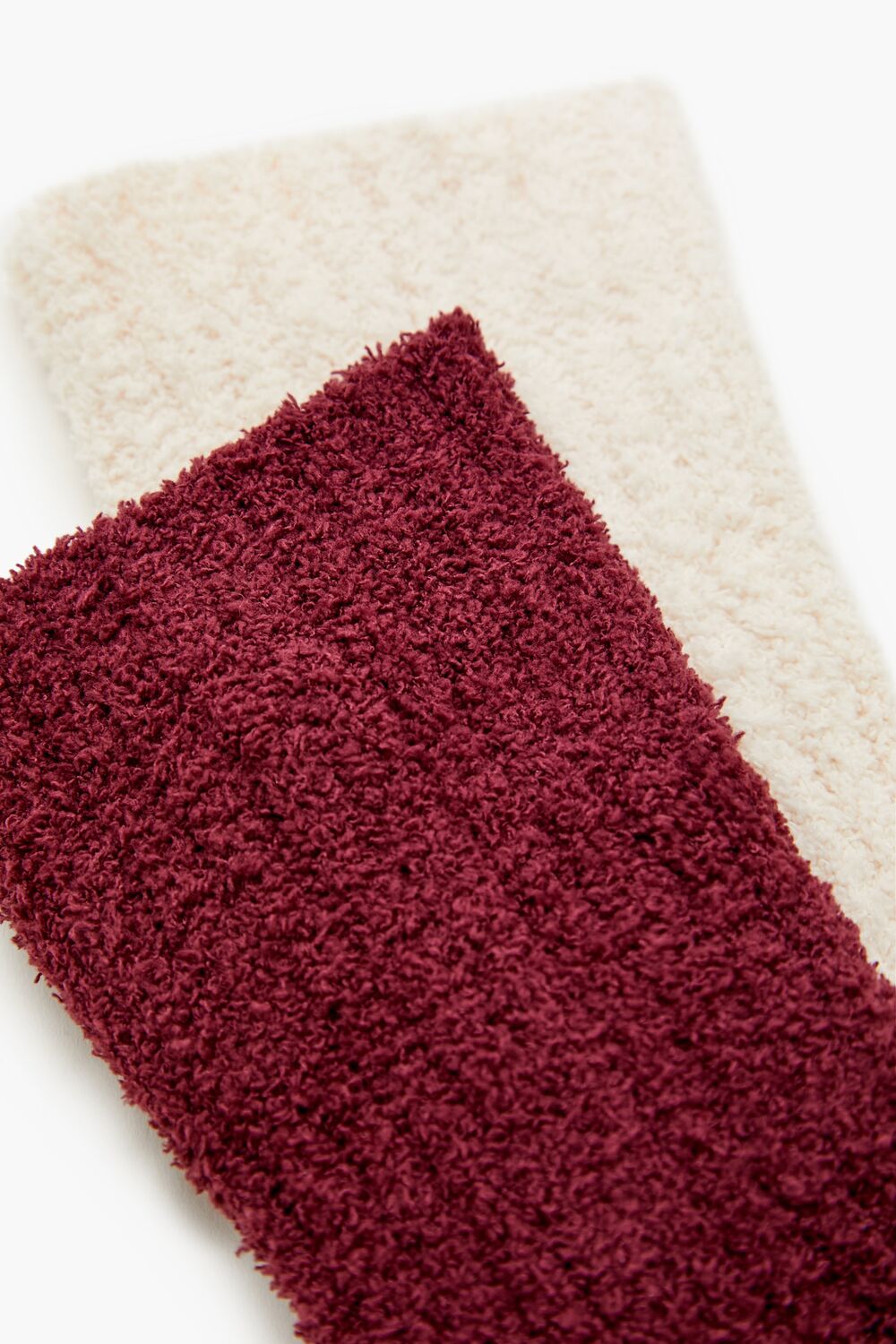 Fuzzy Ribbed Knit Crew Socks - 2 pack | Forever 21 US