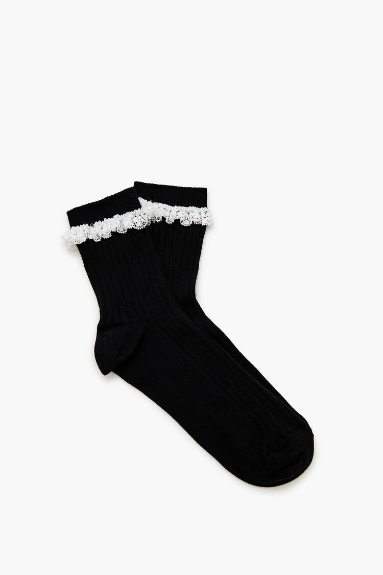 Lace-Trim Crew Socks | Forever 21 online