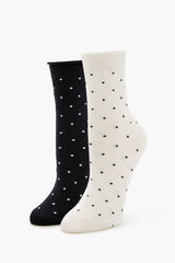Polka Dot Crew Socks Set - 2 pack | Forever 21 on sale