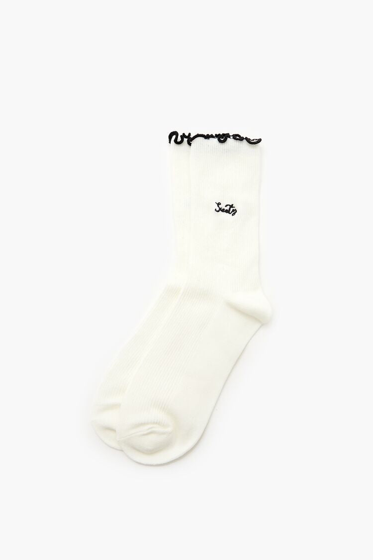 Lettuce-Edge Sweety Crew Socks | Forever 21 discount