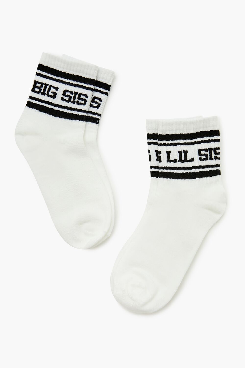 Big Sis Lil Sis Crew Socks Set - 2 pack | Forever 21 online