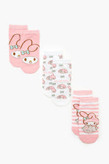 My Melody Ankle Socks Set - 3 pack | Forever 21 near me