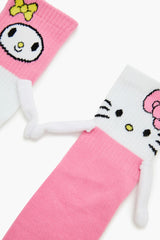 Hello Kitty & My Melody Crew Socks | Forever 21 on sale