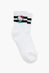 Hello Kitty Varsity-Striped Crew Socks | Forever 21 discount