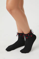 Heart Ruffle Crew Socks | Forever 21 online