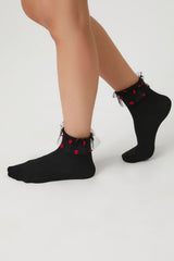 Heart Ruffle Crew Socks | Forever 21 online
