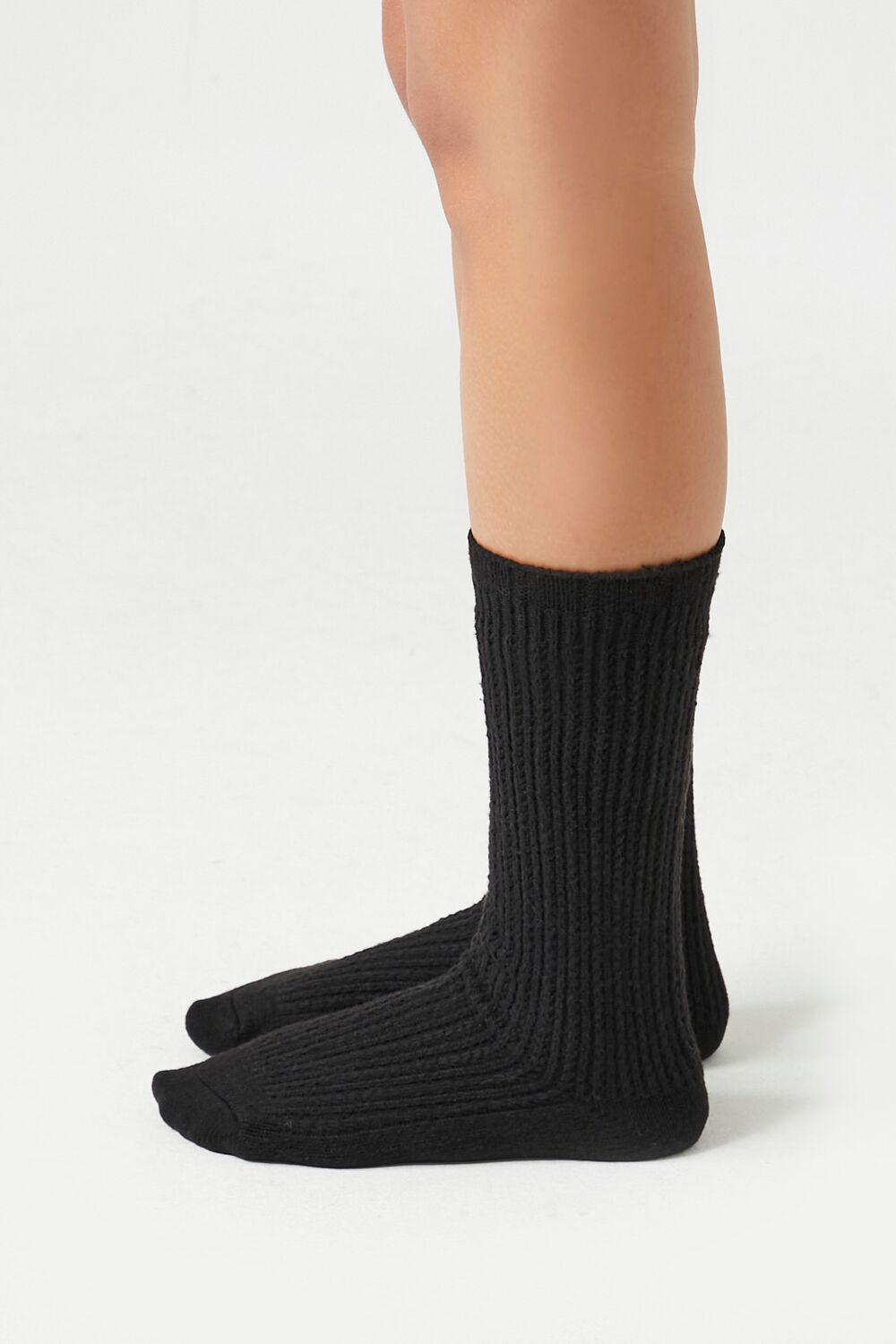 Pointelle Knit Crew Socks | Forever 21 near me