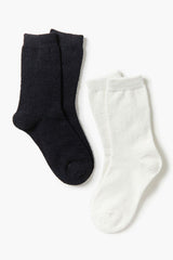 Fuzzy Knit Crew Socks Set - 2 pack | Forever 21 on sale