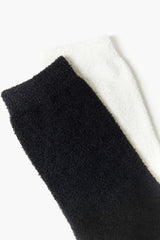 Fuzzy Knit Crew Socks Set - 2 pack | Forever 21 on sale
