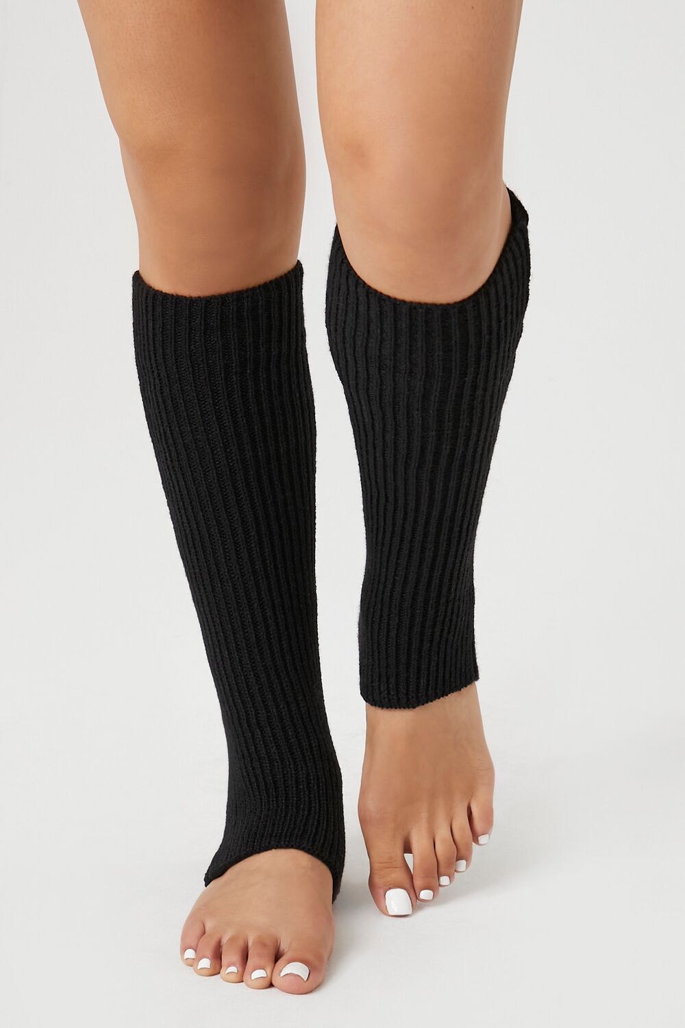 Ribbed Knit Stirrup Leg Warmers | Forever 21 US