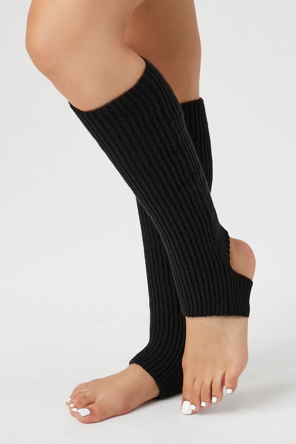 Ribbed Knit Stirrup Leg Warmers | Forever 21 US