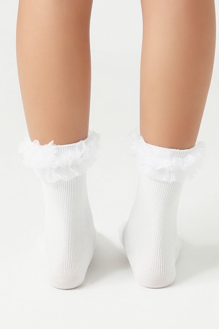 Ruffle-Trim Crew Socks | Forever 21 sale