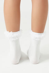 Ruffle-Trim Crew Socks | Forever 21 sale