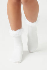 Ruffle-Trim Crew Socks | Forever 21 sale