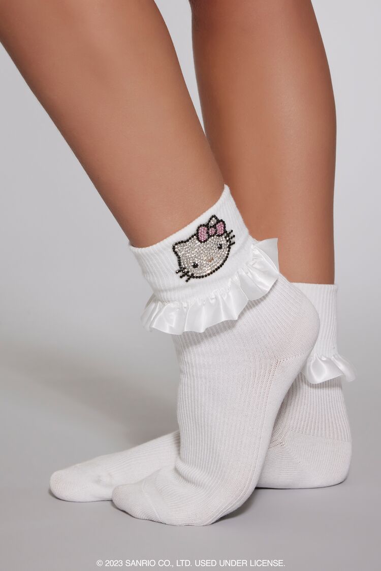 Ruffle Hello Kitty Crew Socks | Forever 21 on sale