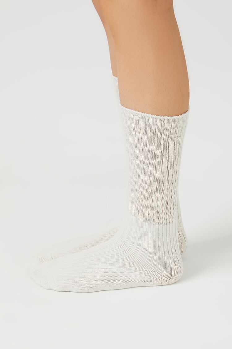 Cotton-Blend Crew Socks | Forever 21 on sale