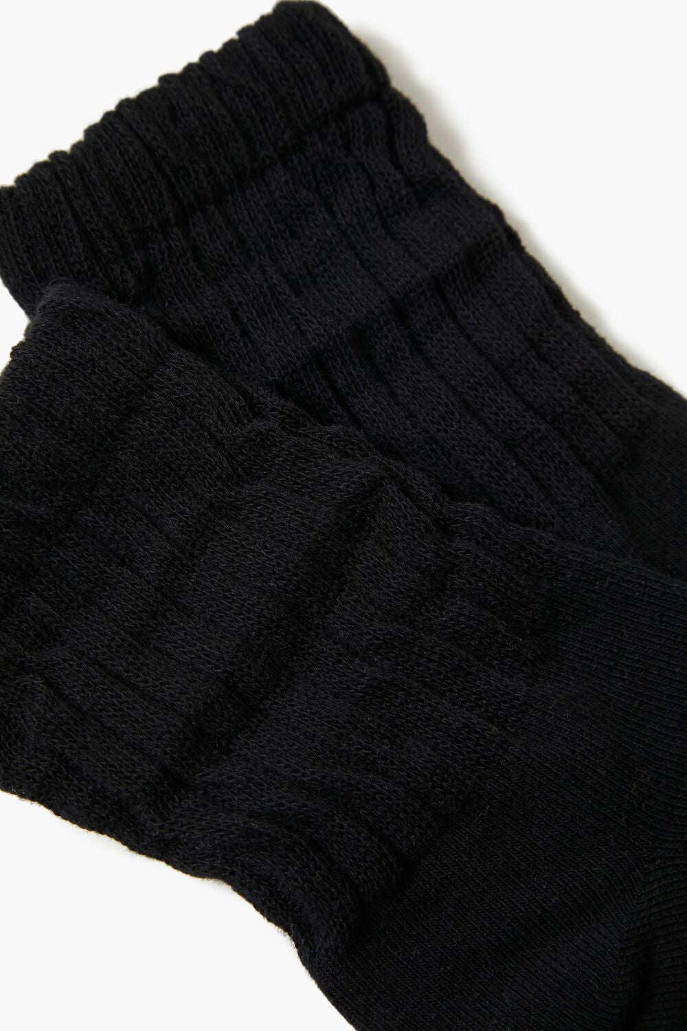 Crinkle Ribbed Knit Crew Socks | Forever 21 on sale