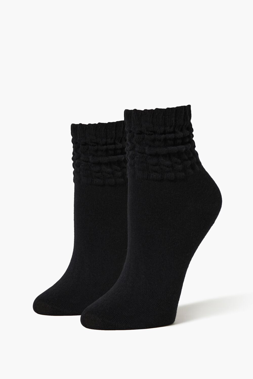 Crinkle Ribbed Knit Crew Socks | Forever 21 on sale