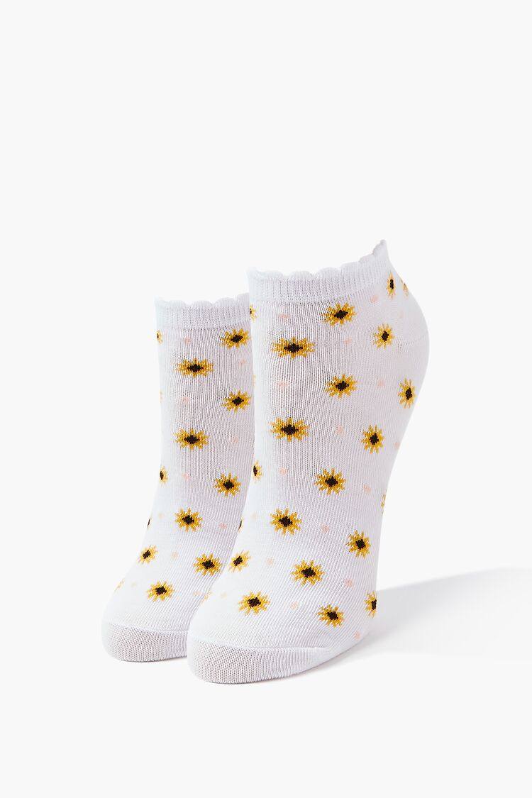 Floral Polka Dot Print Ankle Socks | Forever 21 online