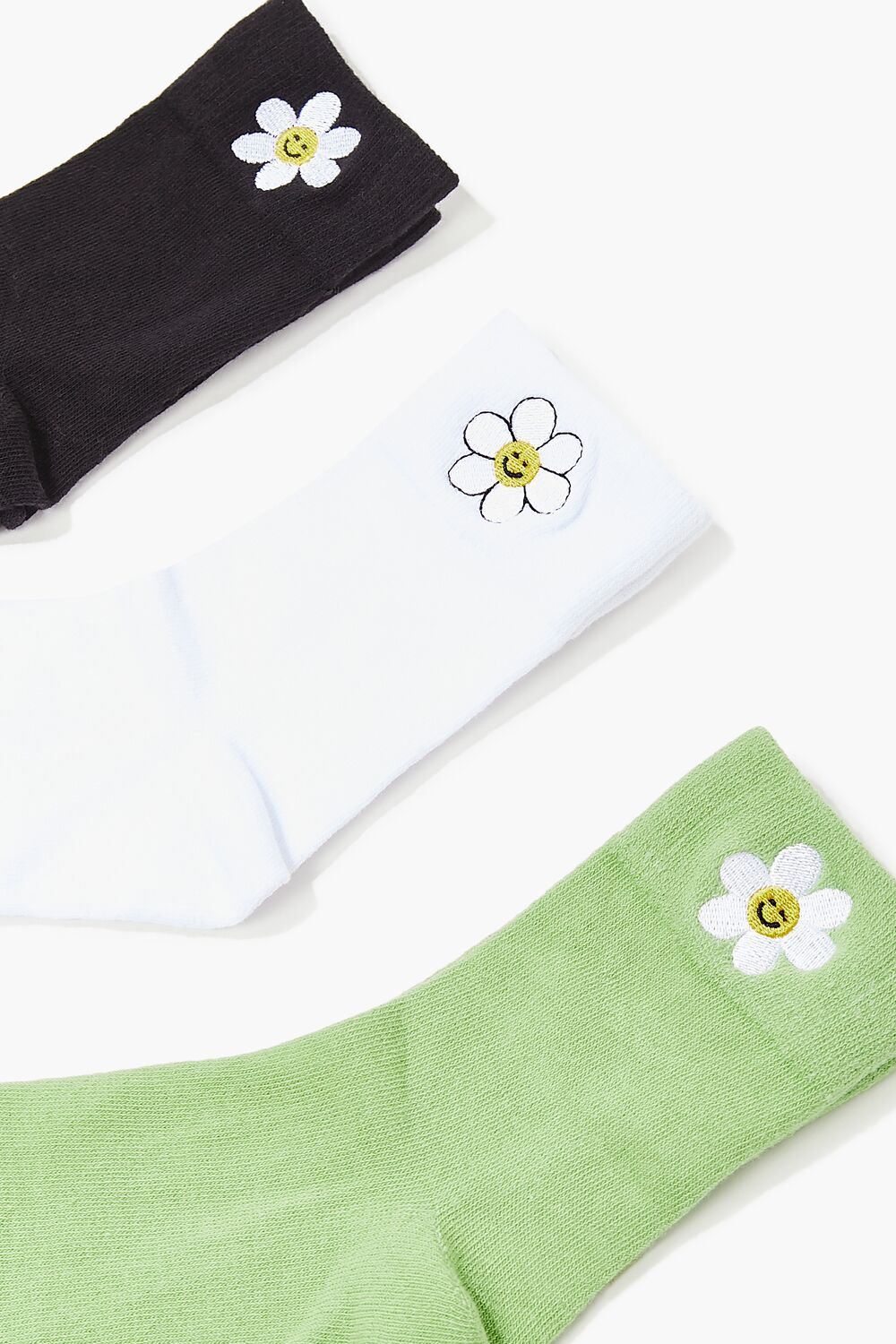 Embroidered Flower Crew Sock Set - 3 pack | Forever 21 near me
