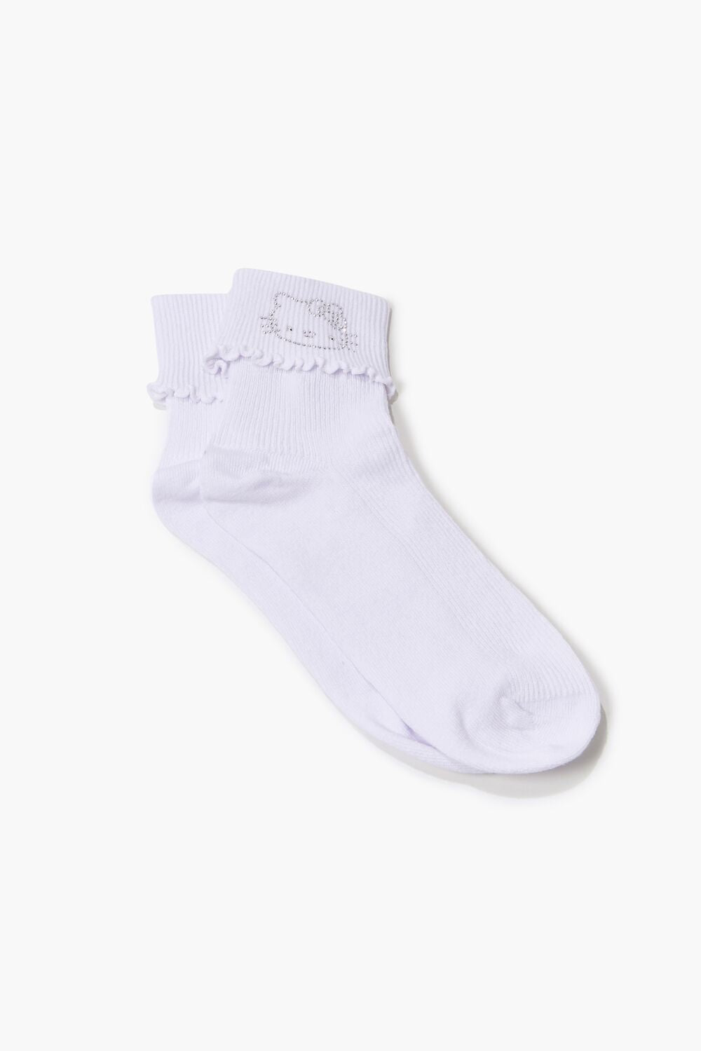 Rhinestone Hello Kitty Crew Socks | Forever 21 on sale