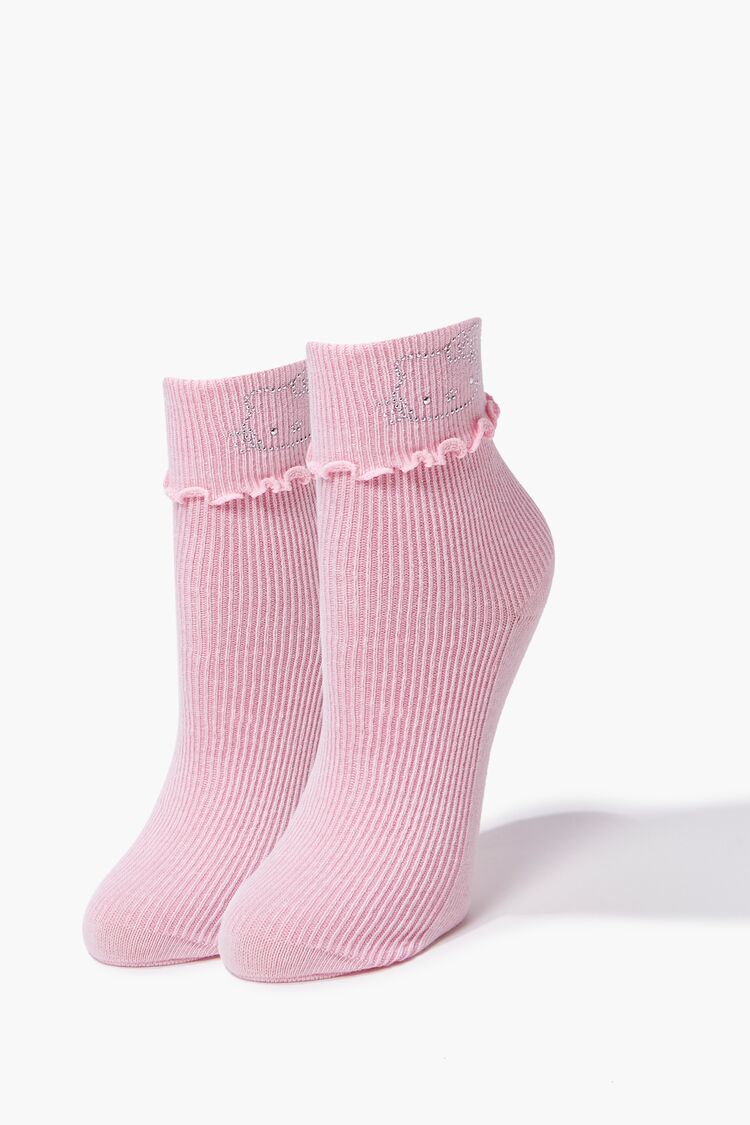 Rhinestone Hello Kitty Crew Socks | Forever 21 on sale