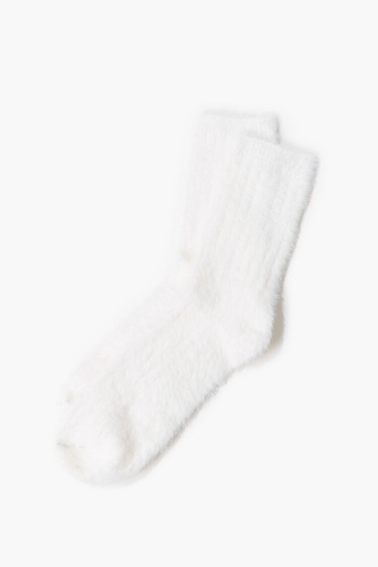 Fuzzy Knit Crew Socks | Forever 21 discount