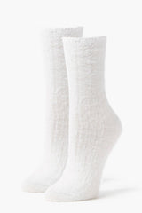 Fuzzy Knit Crew Socks | Forever 21 discount