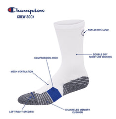 Champion Men's Crew 3 Pack Socks | Forever 21 outlet