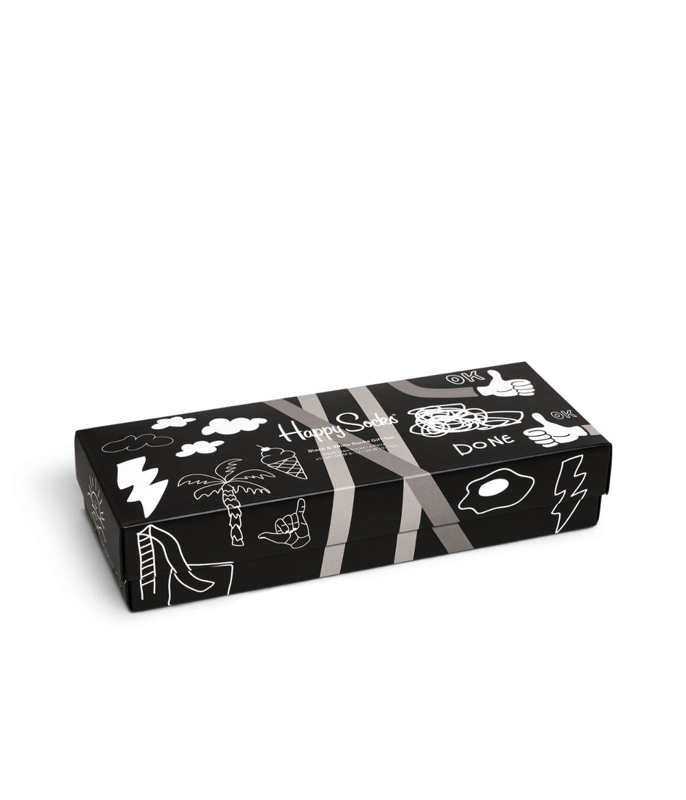 4-Pack Black And White Socks Gift Set Multi | Forever 21 US